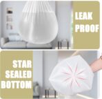 Small Trash Bags 4 Gallon - 100 Count 4 Gallon Trash Bag, Small Garbage Bags for Office Bedroom Bathroom Trash Bags, White 4 Gal Small Trash Can Liners - Image 7