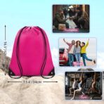 Drawstring Backpack Bulk 42 Pcs String Backpack Drawstring Bags Cinch Bag Sackpack for Men Women Gym 14 Colors - Image 3