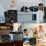 Heran 200PCS Thank You Bags with Handle Black Sale Bag for Small Business Clothes Boutique Gift, 3 Sizes Plastic Retail Grocery Shopping Bags, Reusable Goodie Bag Bulk for Store Party Favor Purchase - Image 8