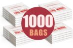 JShlpiar 1000-Pack White Plastic Thank You Shopping Bags (11.5" x 6.5" x 21") – Bulk Grocery, Takeout, T-Shirt & Retail Carry Bags - Image 4
