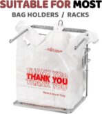 JShlpiar 1000-Pack White Plastic Thank You Shopping Bags (11.5" x 6.5" x 21") – Bulk Grocery, Takeout, T-Shirt & Retail Carry Bags - Image 5