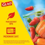 Glad Zipper Food Storage Plastic Bags, Gallon, 20 Count (Packaging May Vary) - Image 4