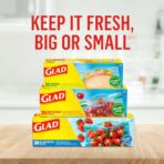 Glad Zipper Food Storage Plastic Bags, Gallon, 20 Count (Packaging May Vary) - Image 7