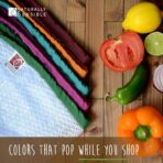 The Original Eco Friendly See Through Washable and Reusable Produce Bags - Soft Premium Lightweight Nylon Mesh Large - 12x14in - Set of 5 (Red, Yellow, Green, Blue, Purple) - Image 7