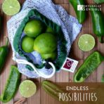 The Original Eco Friendly See Through Washable and Reusable Produce Bags - Soft Premium Lightweight Nylon Mesh Large - 12x14in - Set of 5 (Red, Yellow, Green, Blue, Purple) - Image 9