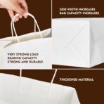 YEEHAW 50 Count Custom Printed Paper Bags, Personalized Kraft Paper Bags with Personal Logo, Ideal for Brand Promotion in Retailing, Gift Wrapping and Shopping - Image 6