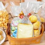 QOIUSO 100pcs Cellophane Treat Bags: 5 x11 Inch Clear Cellophane Bags for Treat Candy Snacks Cookies Dessert Bakery Gift Wrapping - Plastic Goodie Bags with 110 Twist Ties for Party Favors - Image 6