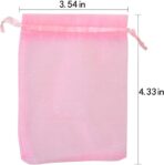 50pcs Organza Bags-Mix Color 3.54''x4.33''(9x11cm) Satin Drawstring Organza Pouch Wedding Party Favor Gift Bag Jewelry Watch Bags - Image 6