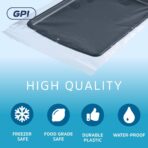 GPI - 9" x 12" Reclosable Zip Bags, 6 Mil Extra Heavy-Duty - Pack of 50, Clear Plastic Zipper Lock Bags, Resealable Poly Baggies For Clothing, Tools, Sharp Objects, Packaging & Storage. - Image 5