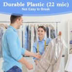 25 Pack Dry Cleaning Bags, 60x90 cm Dry Cleaner Bags Plastic Clear, Dust-proof Plastic Garment Bags, Home Storage, Travel, Moving - Image 4