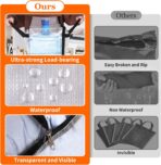 6 Pack Clear Storage Bags for Comforter, Clothes & Bedding, Plastic Blanket Storage with Zipper and Handle, Moving Bags, Closet Organizer and Under-Bed Storage (40L) - Image 6