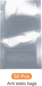 Anti Static Bags ESD Shielding Bags Reusable, [for Electronic Device GPU Hard Drive SSD HDD Motherboard] - 2x4inch/50pcs - Image 7