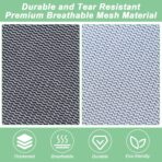 2 Pack Mesh XL Laundry Bags,Machine Washable Dirty Clothes Organizer with Drawstring and ID Tag, Large Laundry Hamper Liner Enough to Laundry Essentials for Travel, Sports(24"x 36",Black) - Image 5