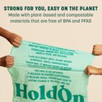 HoldOn 13-Gallon Trash Bags – Plant-based Tall Kitchen Trash Bags with Drawstring Handles for Tall Trash Bins, Heavy-duty and Compostable Large Trash Bags (40 bags) - Image 7