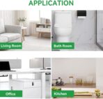 13 Gallon Trash Bags Drawstring, Pack of 28 Garbage Bags for Kitchen and Home Use, 63x70cm Size, 12g/pcs, Unscented, White - Image 7