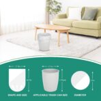 Magesh 4 Gallon Trash Bag Strong, Leakage-Free, Small Garbage Bags Unscented Thick for Bathroom, Office, Kitchen Small Trash Can, 15L, 105 Bags, Clear - Image 6