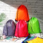 Shappy 100 Pcs Drawstring Backpack Bulk Sports Gym Cinch Bag Polyester String Bag for Men Women Children(10 Colors) - Image 6