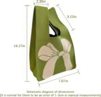 Knitted Tote Bag with Loop Handle Stylish Lightweight Casual Handbag for Shopping Work Travel Everyday Use - Image 7