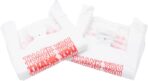 Small Economy "Thank You" T-Shirt Bags - 1/12 BBL - 7"X3.5"X13" - 1000 Bags Bulk - 13 Mic - White - For Retail, Groceries, Merchandise, Convenience Store, Supermarket, Restaurant - Image 6