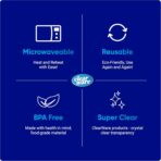 Quart Freezer Bags - Double Zipper Seal -150 Count, (2 Packs of 75) Resealable Plastic Freezer Containers - Reusable Pouches for Food Storage, Meat, Fresh Vegetables, Fruit - Microwave-Safe, BPA Free - Image 4