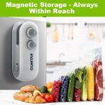 2in1 Mini Bag Sealer With Cutter And Magnet- Heat Seal & Cutter, Portable Handheld Chip Bag Sealer for Snacks, Candies & Food Storage (White, 1 PACK) - Image 7