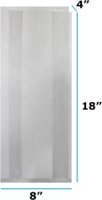 Bread Bags with Ties, Reusable, 100 Clear Bags and 100 Ties - Image 4