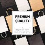 Gift Bags 8.25"X5.9 "X3.15" 100pcs Brown Kraft Paper Bag with Handles for Small Business Christmas Bulk, Wedding, Party Favor, Shopping, Lunch, Halloween Trick-or-Treat Bags - Image 6