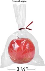 200 Clear Treat Bags 6x9 with 4" Twist Ties 6 Mix Colors - Thick OPP Plastic Cello Bags for Wedding Cookie Birthday Cake Pops Gift Candy Buffet Supplies (6'' x 9'') - Image 6