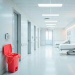 Geiserailie 1 Set 5.3 Gallon Biohazard Trash Can with Foot-Operated Self-Closing Lid, Biohazard Labels & Bags for Lab Industrial Infectious Waste Disposal, Step to Open, Step Again to Close - Image 5