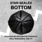45 Gallon Garbage Trash Bag 40X46" 1.5 Mil Black 100 Count Can Liner Bulk 40 Gallon 41 Gallon 42 Gallon 43 Gallon 44 Gallon Made in USA - Image 5