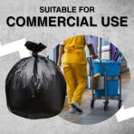 45 Gallon Garbage Trash Bag 40X46" 1.5 Mil Black 100 Count Can Liner Bulk 40 Gallon 41 Gallon 42 Gallon 43 Gallon 44 Gallon Made in USA - Image 8