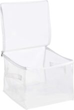 Amazon Basics Clear Zippered Storage Bags for Closet Organization, Stackable Clothing and Linen Storage Containers, 3-Pack - Image 4