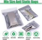 Anti Static Bags,30pcs Small Antistatic Resealable ESD Bag for 3.5 Hard Drive, 2.5 Solid State Drive, ESD Shielding Storage Zipper HDD Bags for Electronics Devices (30pcs Mixed Sizes) - Image 3