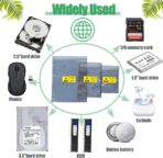 Anti Static Bags,30pcs Small Antistatic Resealable ESD Bag for 3.5 Hard Drive, 2.5 Solid State Drive, ESD Shielding Storage Zipper HDD Bags for Electronics Devices (30pcs Mixed Sizes) - Image 7