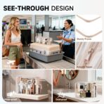 11 Set Packing Cubes for Travel,Gifts for Women Mom Kids,TSA Approved Bags for Makeup, Cosmetic, Toiletry, Organizers for Suitcase Carry On, Cruise Essentials Airplane Accessories, Beige - Image 4