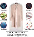 Garment Bags for Hanging Clothes 24'' x 40'' Suit Hanging Garment Bags White Breathable Suit Covers for Closet Full Zipper Dust Cover for Suits Dance Clothes Closet Pack of 6 - Image 5