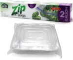 2 Gallon Storage Zip Bags – 15 Count | Extra Large, Leak-Proof, Freezer Safe & Resealable Food Storage Bags with Double Zip Lock | Heavy-Duty, BPA-Free, Multi-Purpose – DURRA BEST - Image 2