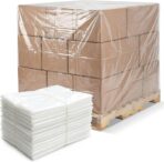 20 Pack Pallet Cover Tarps 48 x 48 x 60'', 4 Mil Pallet Covers Heavy Duty Waterproof Pallets Covers Bulk for Patio Furniture, Outdoor Protection and Pallets Storage, Clear - Image 2