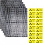 20 Pack Reusable Large Anti Static Bags with Antistatic Sticker 11.8x15.7 inch Open Top ESD Shielding Anti-Static Bag for Electronics Motherboard SSD HDD Hard Drive Long Term Storage - Image 2