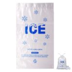 200 PACK 8 lb. Plastic Drawstring Ice Bags 11 x 19 Inch Heavy-Duty Ice Bags with Plastic Draw String (2mil Thickness) - Image 2