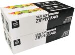 24/7 Bags- Gallon Zip Storage Bags, 200 Count, Double Zipper Seal, Easy Grip Open Tabs, Write-On Space, BPA-Free & Heavy Duty, Microwave Safe, Non-StandUp - Image 2