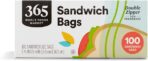 365 by Whole Foods Market, Sandwich Size Storage Bags, Double Zipper, 100 Count - Image 2