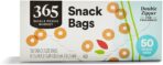 365 by Whole Foods Market, Snack Size Storage Bags, Double Zipper, 50 Count - Image 2