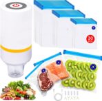 42 PCS Sous Vide Vacuum Sealer Set - 30 Reusable Bags, 5 Clips and Sealing Clips for Anova, Joule Cookers - Image 2