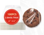 4x6 Inches 100 Pcs Clear Self Sealing Cellophane Bags Cookie Bags Resealable Cellophane Bag for Packaging Cookies,Gifts,Favors, Products,Candy - Image 2