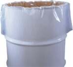 55 Gallon Clear Plastic Drum Liners, Food Grade, 38" x 63", 4-Mil, Roll of 50 - Image 2