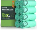AYOTEE 200 Count 1.2 Gallon Small Biodegradable Trash Bags, Compost Bags for Countertop Bin, 4.5 Liter Mini Trashbags Compostable Trash Bag Small Waste Basket Liners for Bathroom Kitchen Pet - Image 2