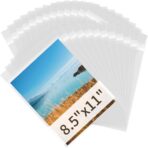 Acid Free Paper Protector Sheets, Clear Plastic Sleeves for Paper 8.5x11 Clear Sleeves for Art Prints 8x10 Photo Comic Book Document Sheet Protectors, Pack of 50 - Image 2