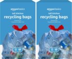 Amazon Basics Blue Recycling Trash Bags, Unscented, 13 Gallon, 60 count (Pack of 2) - Image 2