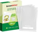 Bonsenkitchen Vacuum Sealer Bags, 50 Quart 8" x 12" Precut Food Sealer Bags, Commercial Grade, BPA Free, Heavy Duty, Customized Size Vacuum Bags for Vac Storage, Meal Prep or Sous Vide Cooking, VB12 - Image 2